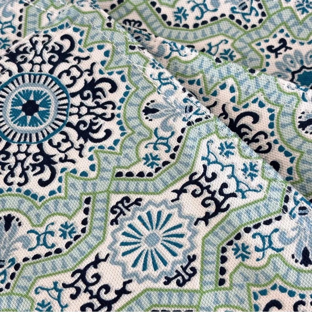Tommy Hilfiger Paisley Blue & White Placemats Set of Four NEW